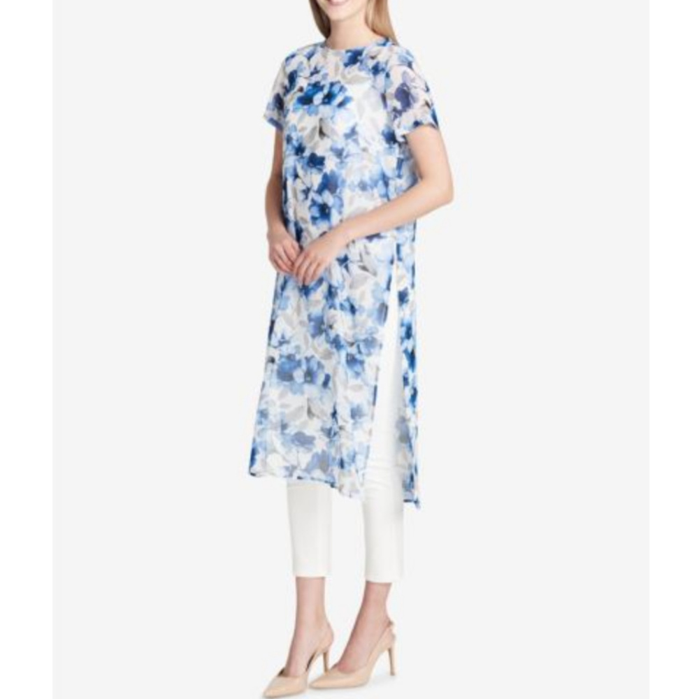 Calvin Klein Printed Maxi Tunic S